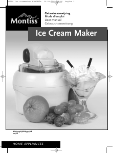 Manual Montiss KIM5405MB Ice Cream Machine