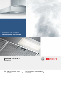 Manual de uso Bosch DWK98PR20 Campana extractora