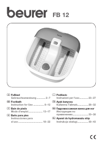 Handleiding Beurer FB12 Voetenbad