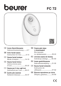Manual Beurer FC 72 Pureo Ionic Hydration Sistema de depilação facial