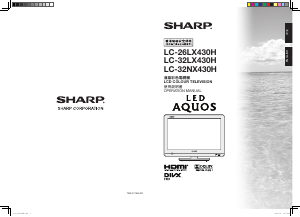 Bruksanvisning Sharp AQUOS LC-32LX430H LCD TV