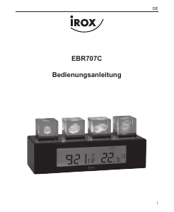 Manuale Irox EBR707C Stazione meteorologica