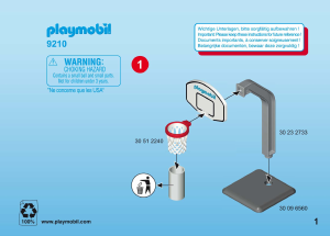 Manual de uso Playmobil set 9210 Easter Eggs Jugadores baloncesto