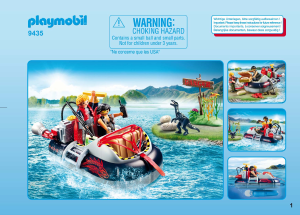 Handleiding Playmobil set 9435 Adventure Hovercraft met onderwatermotor