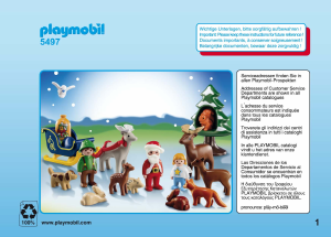 Bedienungsanleitung Playmobil set 5497 1-2-3 Adventskalender - Weihnachten im Wald