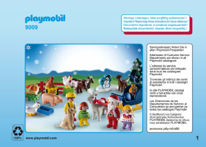 Руководство Playmobil set 9009 1-2-3 Рождество на Ферме