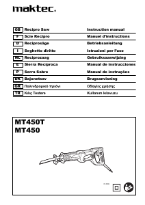 Manual de uso Maktec MT450 Sierra de sable