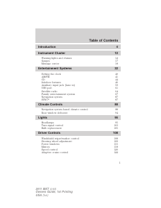 Handleiding Lincoln MKT (2011)