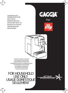 Manual Gaggia for illy plus Máquina de café expresso