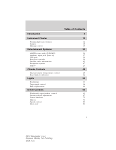 Manual Lincoln Navigator (2012)