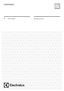 Manuale Electrolux KGS6436SX Piano cottura