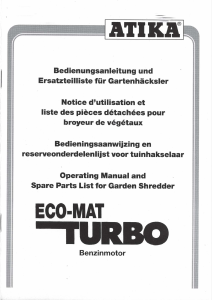 Bedienungsanleitung Atika ECO-MAT Turbo Gartenhäcksler