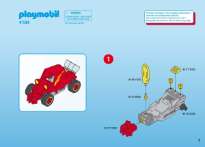 Handleiding Playmobil set 4184 Mini Sets Rode stuntracer