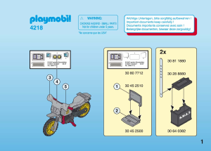 Bedienungsanleitung Playmobil set 4218 Mini Sets Polizei