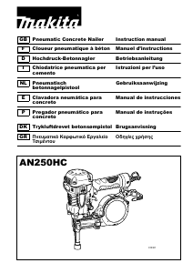 Bruksanvisning Makita AN250HC Häftpistol