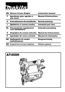 Bruksanvisning Makita AT450H Häftpistol