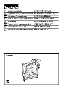 Manual Makita DBN500 Pistol de împuşcat cuie