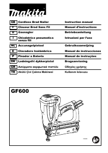 Bruksanvisning Makita GF600 Häftpistol