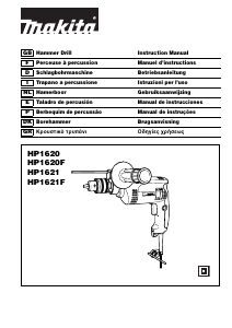 Manuale Makita HP1621 Trapano a percussione