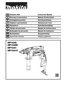 Mode d’emploi Makita HP1641 Perceuse à percussion