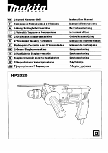 Manual Makita HP2020 Impact Drill