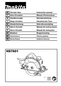 Manuale Makita HS7601 Sega circolare