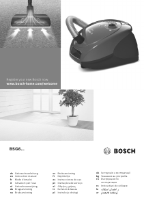 Manual Bosch BSG61800RU Aspirador
