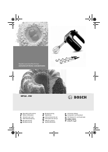 Manual Bosch MFQ4780 Misturador da mão