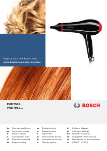 Bruksanvisning Bosch PHD7961 Hårtørker