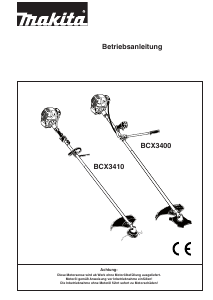 Bedienungsanleitung Makita BCX3410 Rasentrimmer