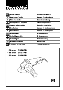 Käyttöohje Makita 9526PB Kulmahiomakone