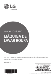 Manual LG WT18SVT6 Máquina de lavar roupa