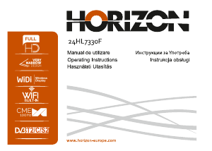 Használati útmutató Horizon 24HL7330F LED-es televízió