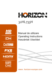 Manual Horizon 32HL733H LED Television