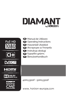 Használati útmutató Horizon 40HL5300F Diamant LED-es televízió