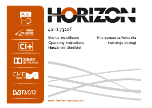 Instrukcja Horizon 40HL7320F Telewizor LED