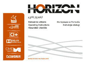 Használati útmutató Horizon 43HL7520U LED-es televízió