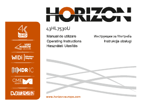 Manual Horizon 43HL7530U LED Television