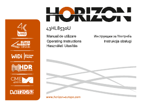 Manual Horizon 43HL8530U Televizor LED