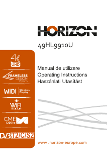 Használati útmutató Horizon 49HL9910U LED-es televízió