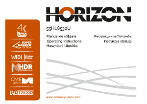 Használati útmutató Horizon 55HL8530U LED-es televízió