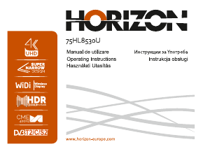 Instrukcja Horizon 75HL8530U Telewizor LED