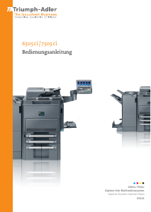 Bedienungsanleitung Triumph-Adler 6505ci Multifunktionsdrucker