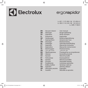 Priročnik Electrolux ZB3101 Sesalnik