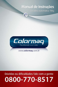Manual Colormaq LCA 15 Máquina de lavar roupa