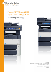 Bedienungsanleitung Triumph-Adler P-6035i MFP Multifunktionsdrucker