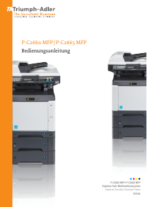Bedienungsanleitung Triumph-Adler P-C2665 MFP Multifunktionsdrucker