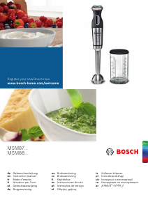 Руководство Bosch MSM87160 Ручной блендер