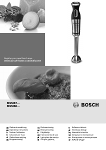 Manual Bosch MSM88110 Hand Blender