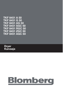 Manual Blomberg TKF 8451 ZGC 50 Dryer